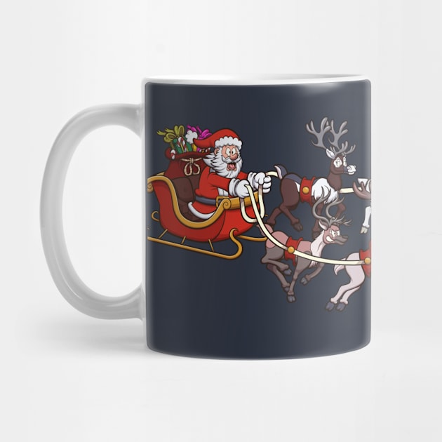 Santa Claus On His Sleigh by TheMaskedTooner